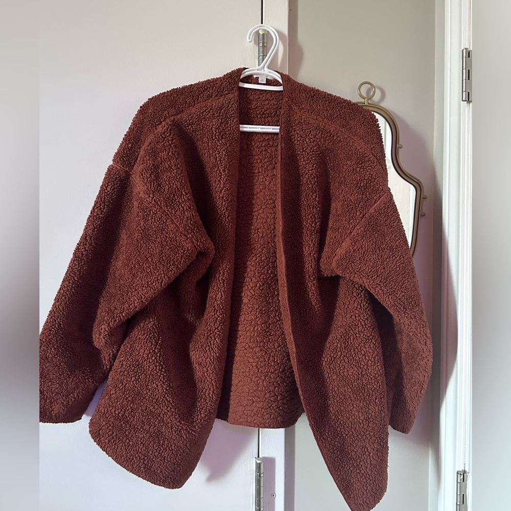 Fuzzy shawl/cardigan